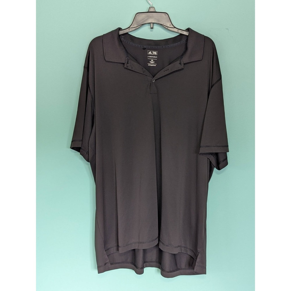 Adidas Pure Motion Golf Polo Shirt Size 3XL Black Short Sleeve - Picture 2 of 7